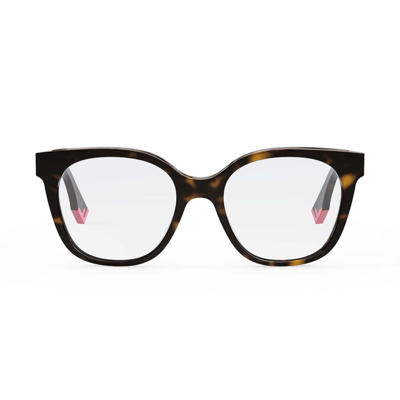 Fendi Fe50023i 052 Glasses In Marrone