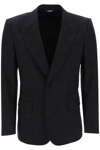 DOLCE & GABBANA VIRGIN WOOL BLEND SINGLE-BREAST JACKET