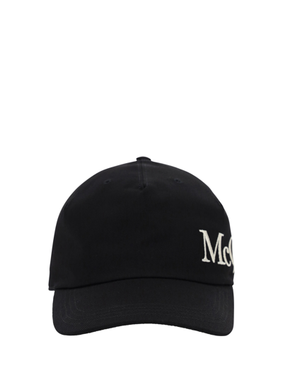 Alexander Mcqueen Hats In Black/ivory