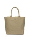 Isabel Marant Yenky Tote Bag With Logo In Beige
