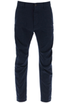 Dsquared2 Sexy Stretch Cotton Chino Pants In Navy Blue (blue)