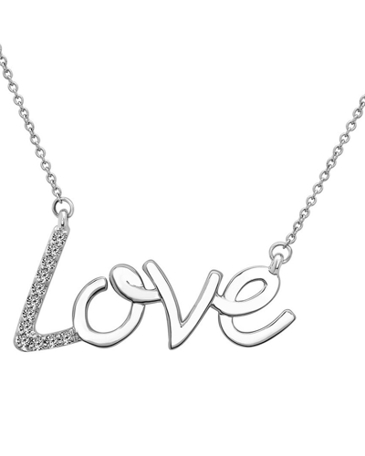 Diana M. Fine Jewelry 14k 0.12 Ct. Tw. Diamond Love Pendant Necklace