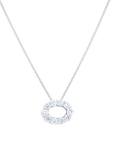 Diana M. Fine Jewelry 14k 1.00 Ct. Tw. Diamond Oval Pendant Necklace