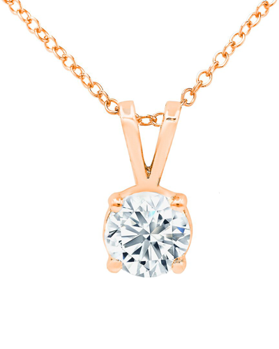 Diana M. Fine Jewelry 14k Rose Gold 1.00 Ct. Tw. Diamond Pendant Necklace