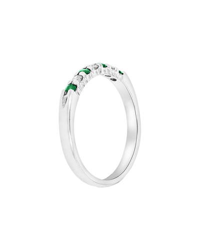 Diana M. Fine Jewelry 14k 0.27 Ct. Tw. Diamond & Emerald Ring