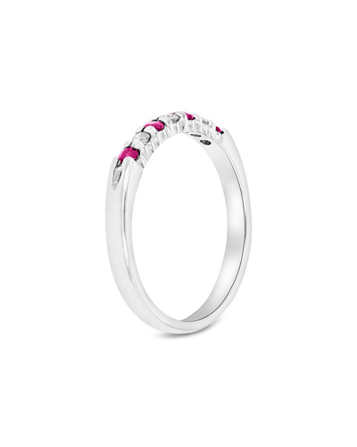 Diana M. Fine Jewelry 14k 0.27 Ct. Tw. Diamond & Ruby Ring