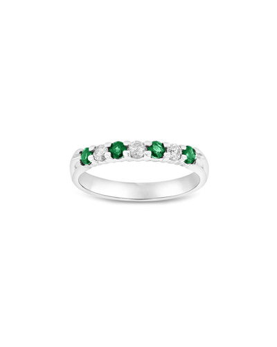 DIANA M. DIANA M. FINE JEWELRY 14K 0.35 CT. TW. DIAMOND & EMERALD RING