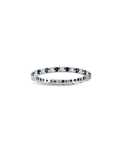 Diana M. Fine Jewelry 14k 0.55 Ct. Tw. Diamond & Sapphire Eternity Ring