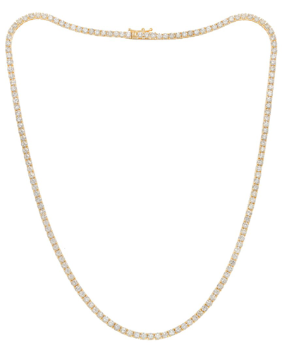Diana M. Fine Jewelry 14k 5.60 Ct. Tw. Diamond Tennis Necklace In Gold