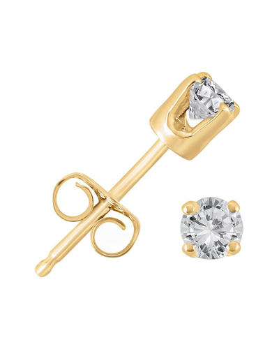 Diana M. Fine Jewelry 14k 0.33 Ct. Tw. Diamond Studs In Orange