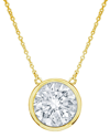 Diana M. Fine Jewelry 14k 1.00 Ct. Tw. Diamond Solitaire Pendant Necklace