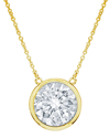Diana M. Fine Jewelry 14k 1.00 Ct. Tw. Diamond Solitaire Pendant Necklace