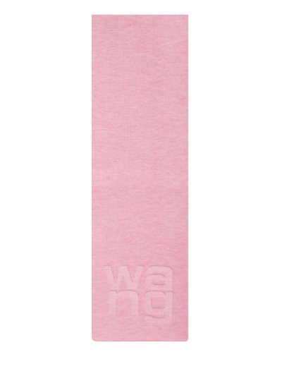 Alexander Wang Scarf With Logo In Pink