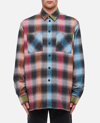 Givenchy Cotton Oversized Shirt Side Slits In Multicolor