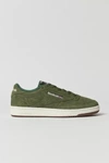REEBOK CLUB C VINTAGE SNEAKER IN OLIVE, MEN'S AT URBAN OUTFITTERS