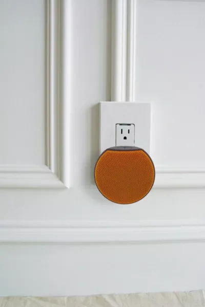 Oc Acoustic Newport Plug-in Outlet Bluetooth Speaker In Black/orange At Urban Outfitters In Black/orange