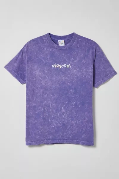 Staycoolnyc Washed Tee In Purple At Urban Outfitters