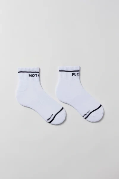 Mother Baby Steps Ankle Mf Socks In White