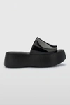 Melissa Becky Jelly Platform Slide In Black, Women's At Urban Outfitters In Black