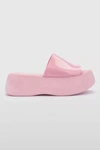 Melissa Becky Jelly Platform Slide In Pink, Women's At Urban Outfitters