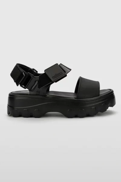 MELISSA KICK OFF JELLY PLATFORM SANDAL IN BLACK, WOMEN'S AT URBAN OUTFITTERS