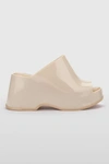 Melissa Patty Platform Slide Sandal In Beige