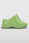 MELISSA PATTY JELLY PLATFORM MULE IN GREEN, WOMEN'S AT URBAN OUTFITTERS