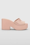 Melissa Mule Hype Pink Jelly Platform Slide Sandals In Pink