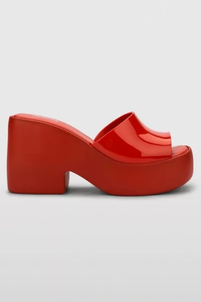MELISSA POSH JELLY HEEL IN RED, WOMEN'S AT URBAN OUTFITTERS