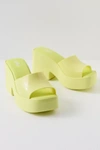 Melissa Posh Jelly Heel In Yellow, Women's At Urban Outfitters