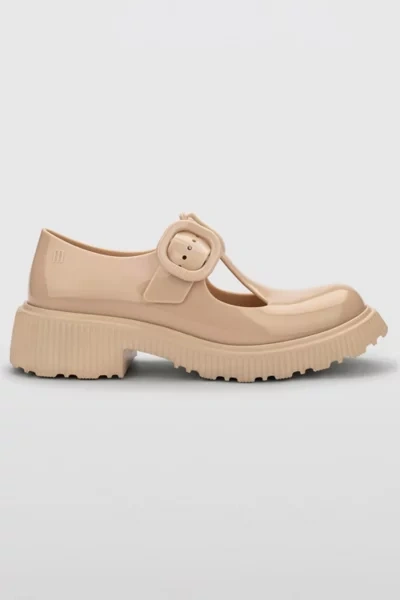 MELISSA JACKIE JELLY MARY JANE SHOE IN BEIGE, WOMEN'S AT URBAN OUTFITTERS