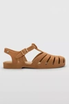 Melissa Possession Velvet Fisherman Sandal In Beige Flocked, Women's At Urban Outfitters In Beige Flocked