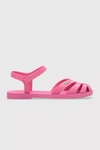 MELISSA SUN PARADISE JELLY FISHERMAN SANDAL IN PINK, WOMEN'S AT URBAN OUTFITTERS