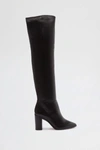 Schutz Mikki Leather Over-the-knee Boot In Black, Women's At Urban Outfitters