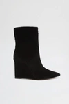 Schutz Asya Leather Wedge Boot In Black, Women's At Urban Outfitters