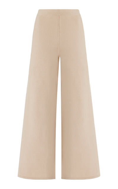 Elce Exclusive Lyla Cotton Wide-leg Pants In Ivory