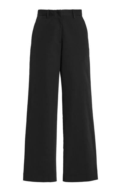 Matteau Wool-blend Trousers In Black