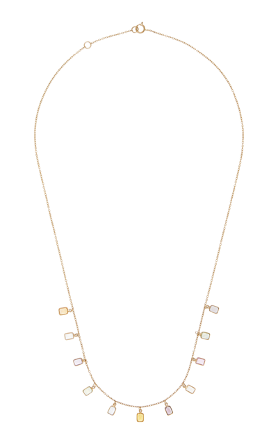 Jia Jia 14k Yellow Gold Sapphire Necklace In Multi