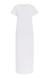 Leset Exclusive Margo Cotton T-shirt Maxi Dress In White