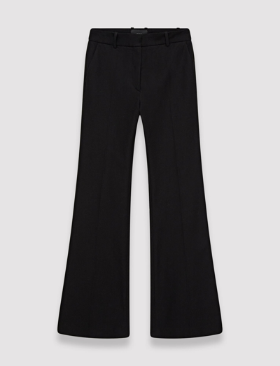 Joseph Gabardine Stretch Tafira Trousers In Black