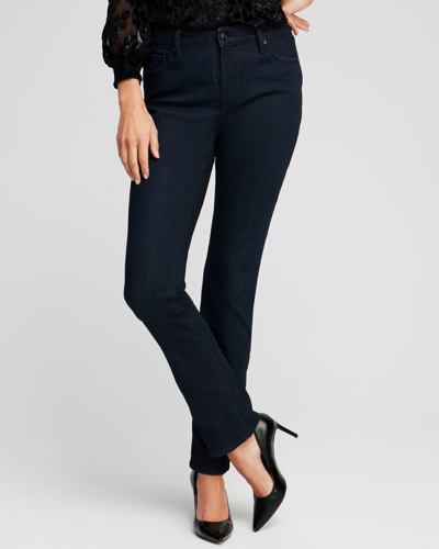 Chico's Girlfriend Jeans In Dark Wash Denim