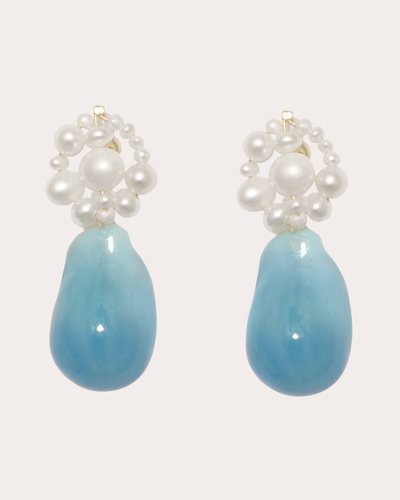 Completedworks Women's Pearl Tra-la-la Ii Drop Earrings In Blue