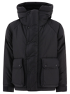 And Wander Padded Black Down Jacket In Black
