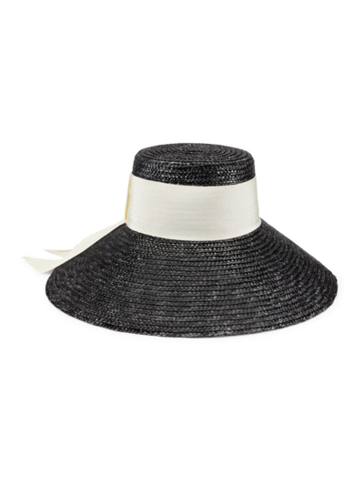 EUGENIA KIM WOMEN'S MIRABEL STRAW WIDE-BRIM FEDORA