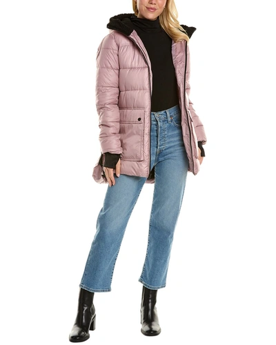 Kenneth Cole Soft Shell Belted Jacket In Pink