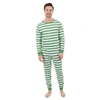 LEVERET CHRISTMAS MENS TWO PIECE COTTON PAJAMAS STRIPED