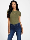 Guess Factory Eco Alexa Print Tee In Black