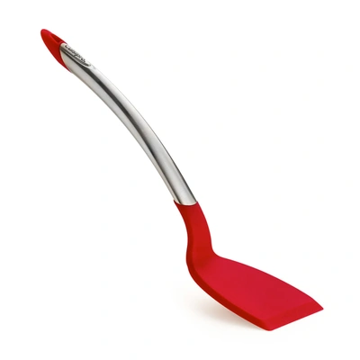 Cuisipro Silicone & Stainless Steel Turner, Red