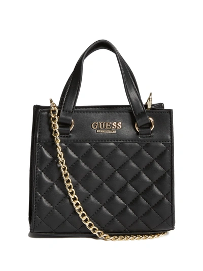 Guess Factory Taylor Mini Crossbody In Black