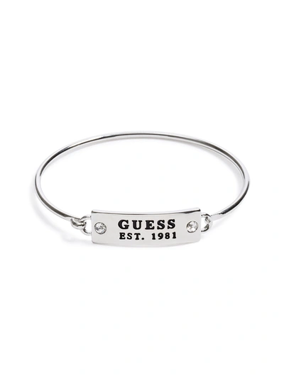 Guess Factory Silver-logo Bracelet